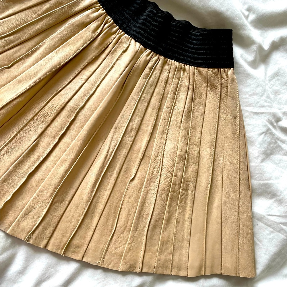Real Leather Mini Skirt 🤍